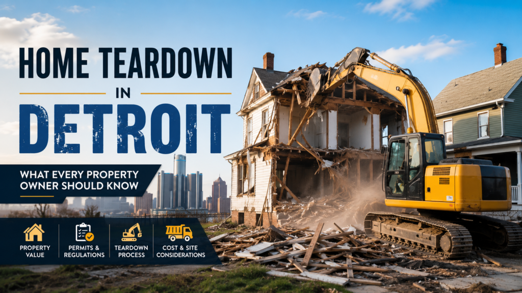 Home Teardown in Detroit: What Every Property Owner Should Know